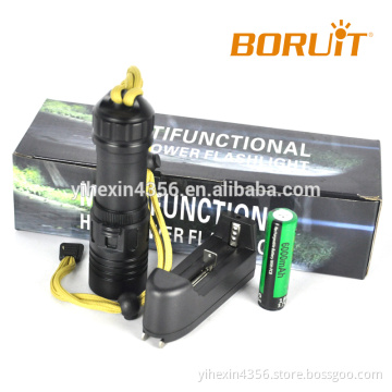 Wholesale 18650 Battery Powered LED Lanterna Diving Torch